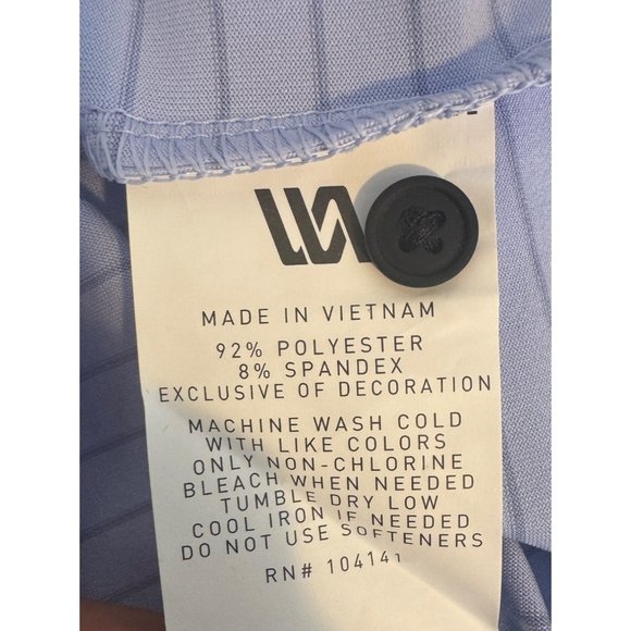 NWT VRST Mens Small Micro Pique Golf Polo Shirt Light Blue Breathable - Picture 7 of 11